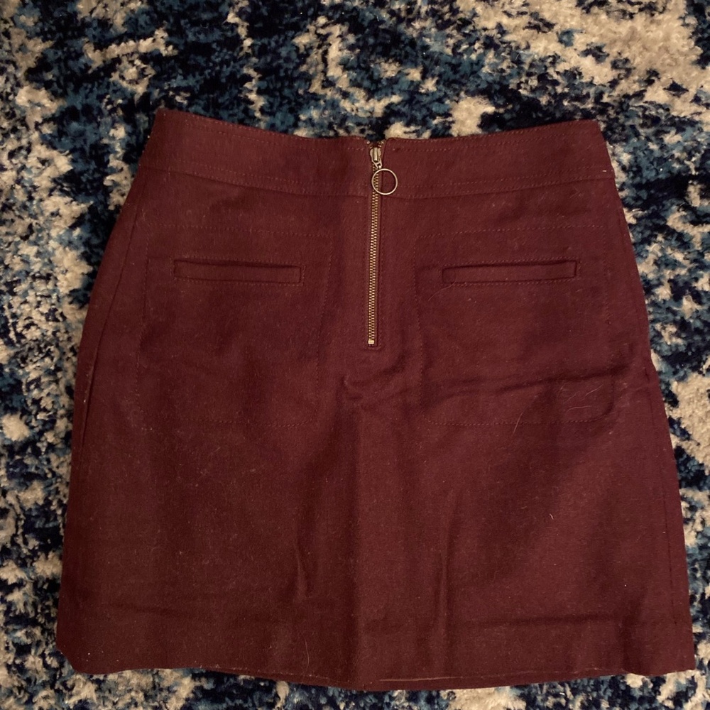 maroon made well skirt